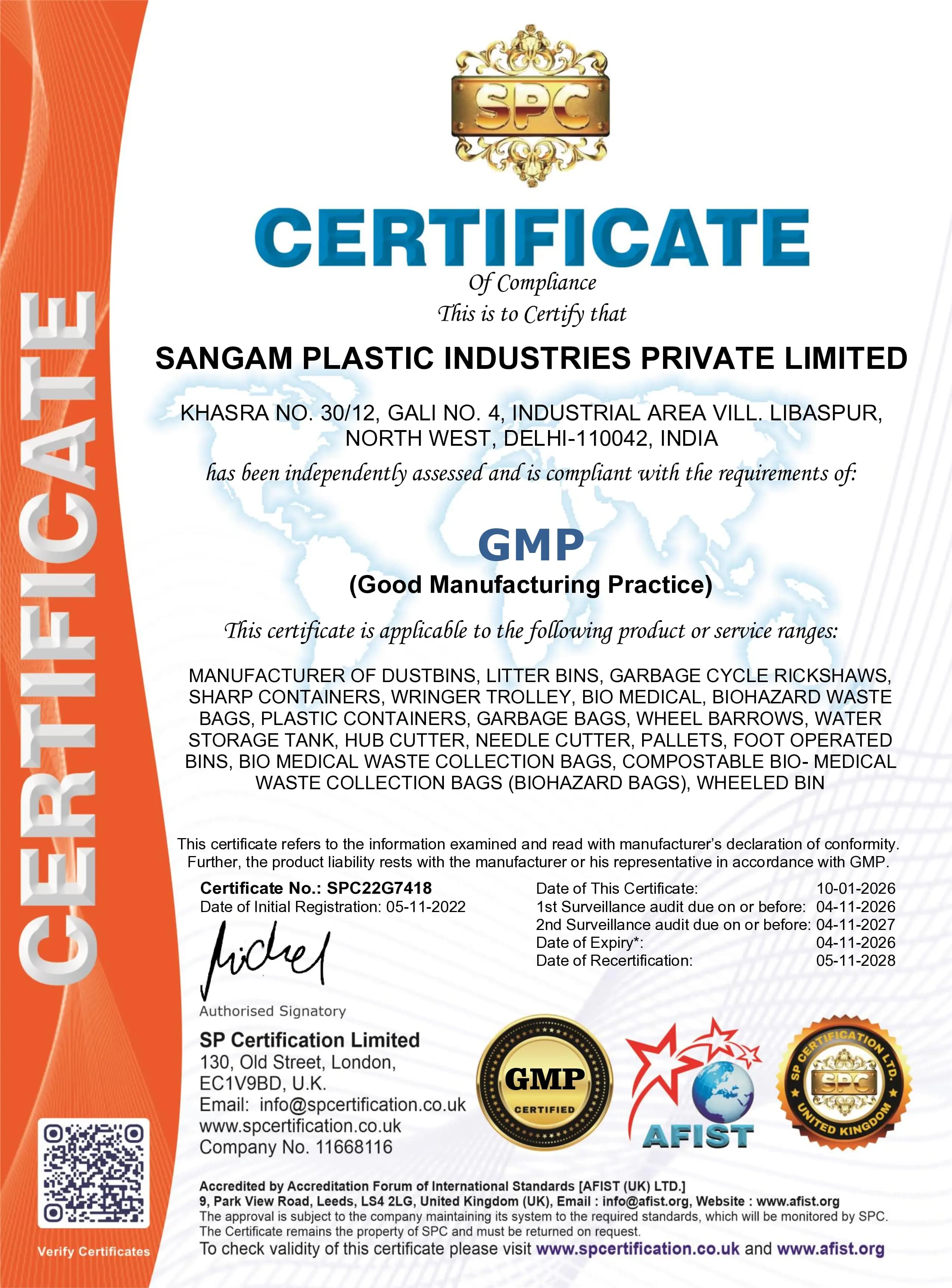 Certificate 1