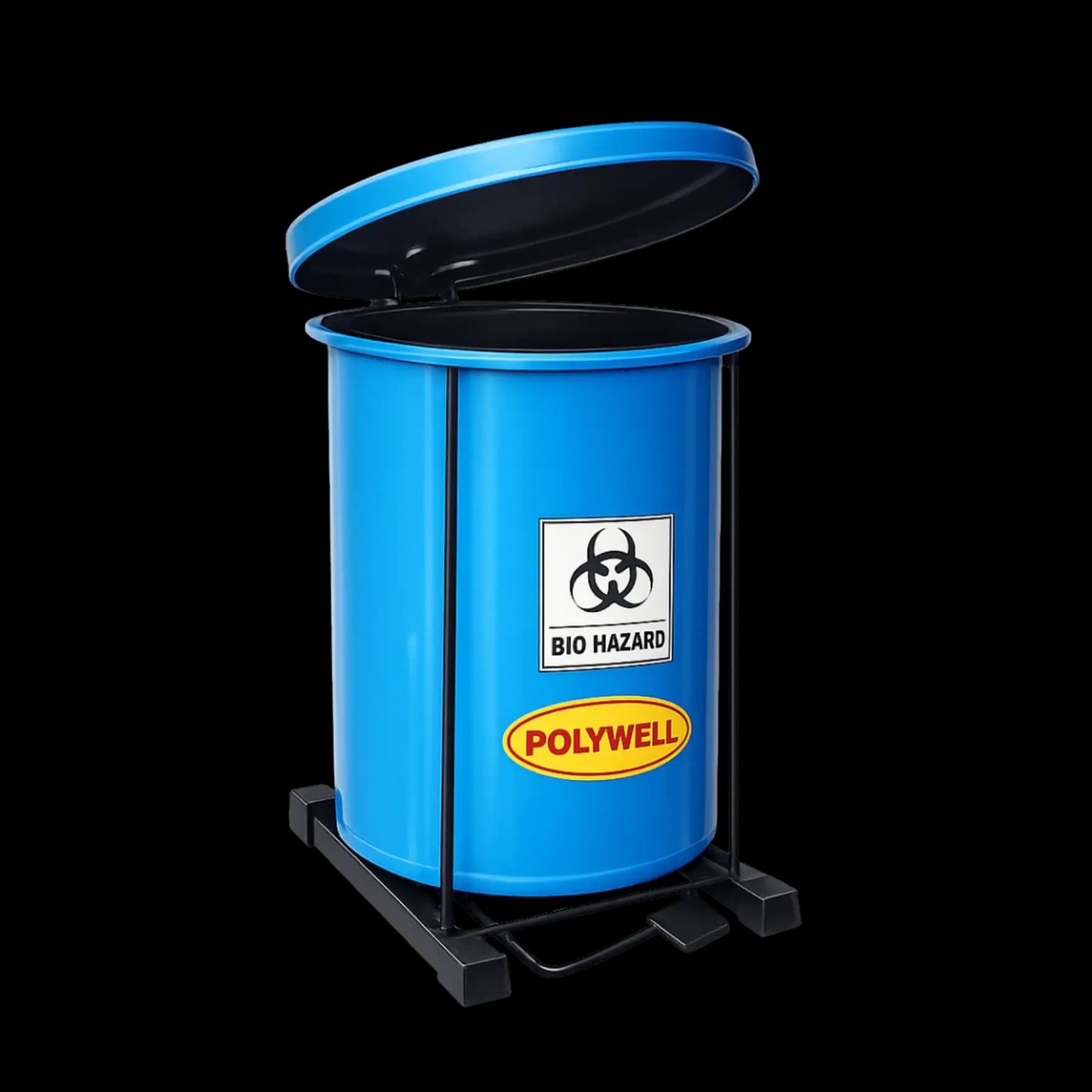 10L Biomedical Waste Bin Front View