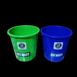 10 Litre Round Plastic Container Front View