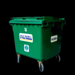 1100L Pedal Garbage Bin Side View