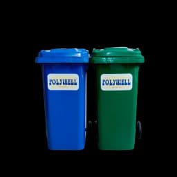 120L PP Central Wheeled Pedal Bio Bin Hospital Use