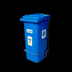 120L PP Pedal Bio Bin Front View