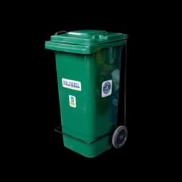 120L PP Pedal Bio Bin Side View