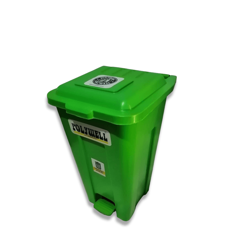 65L PP Pedal Bio Bin Front View