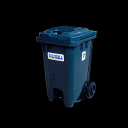80L PP Central Wheeled Pedal Bio Bin Wheels