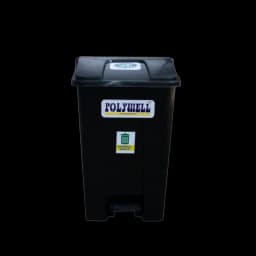 90L Plastic Pedal Dustbin Side View