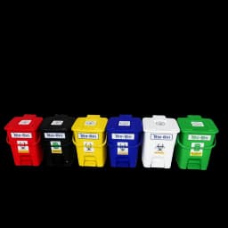 10L PP Pedal Bio Bin Front View