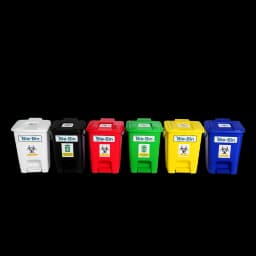 15L PP Pedal Bio Bin Front View