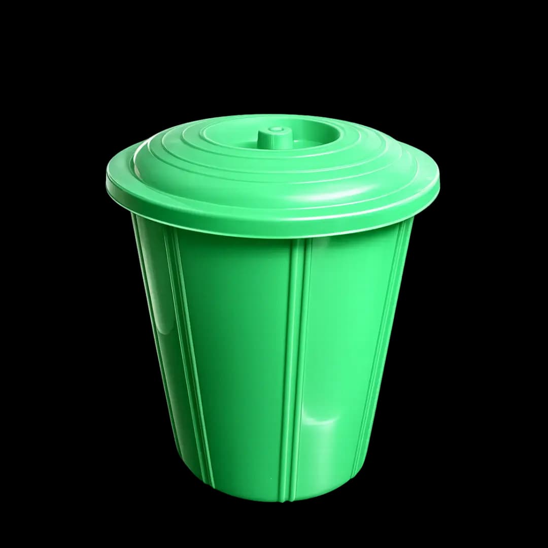 Plastic Dustbin 10L Front View