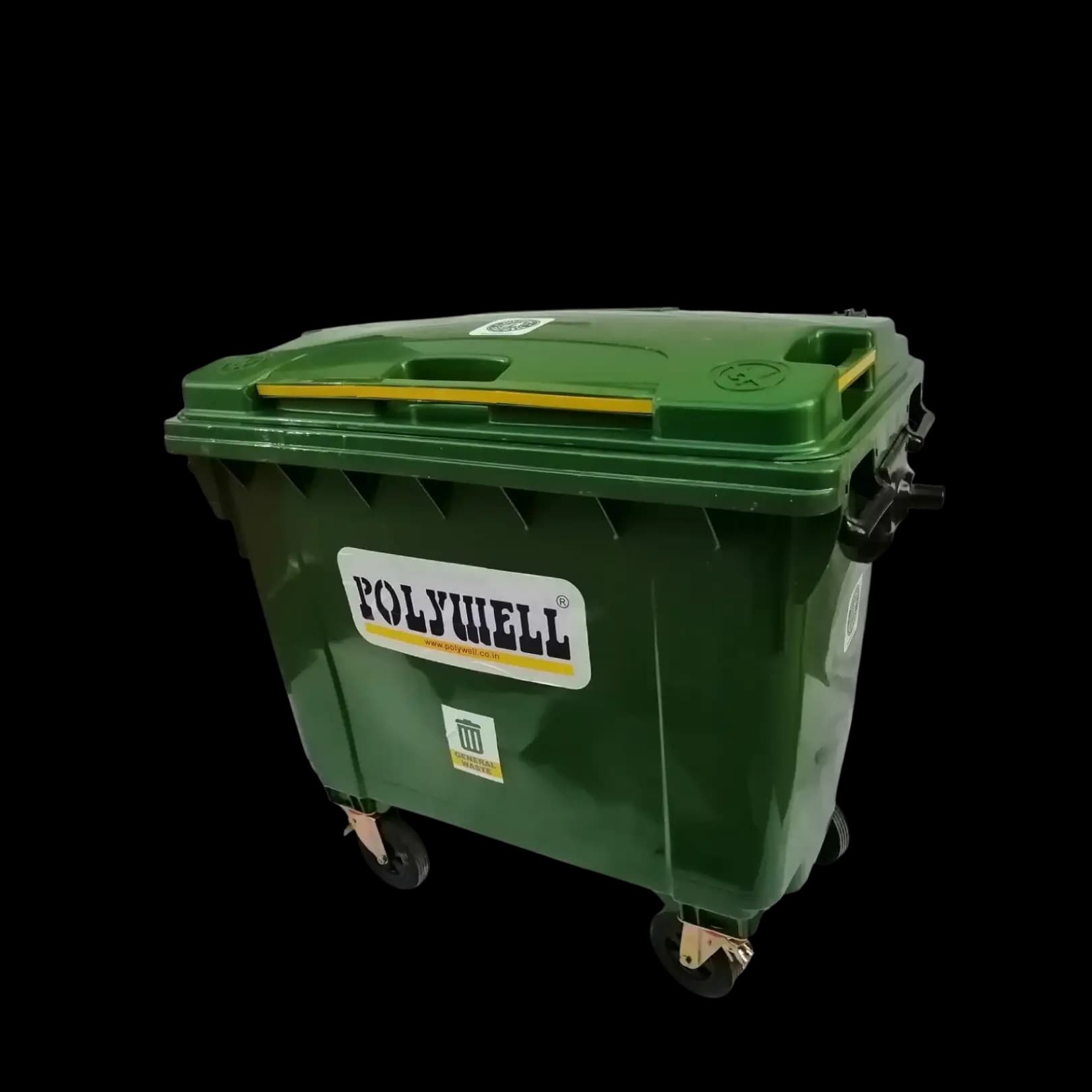 1100L PP Wheeled Bio Bin 1100L PP Wheeled Bio Bin Front View