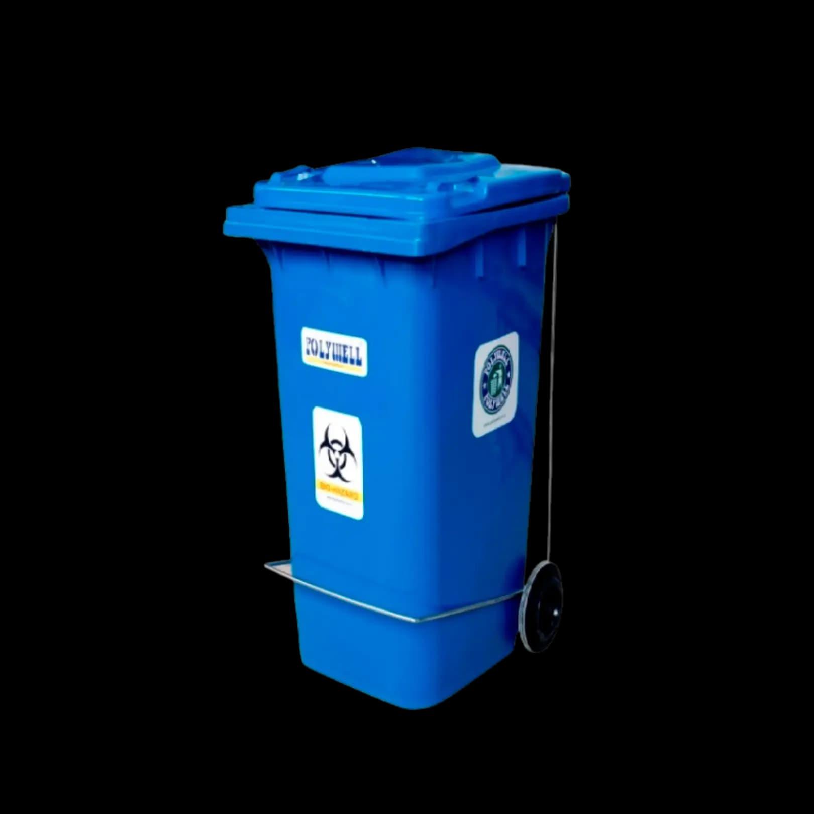 240L PP Foot Operated Wheeled Bin 120L PP Pedal Bio Bin Front View
