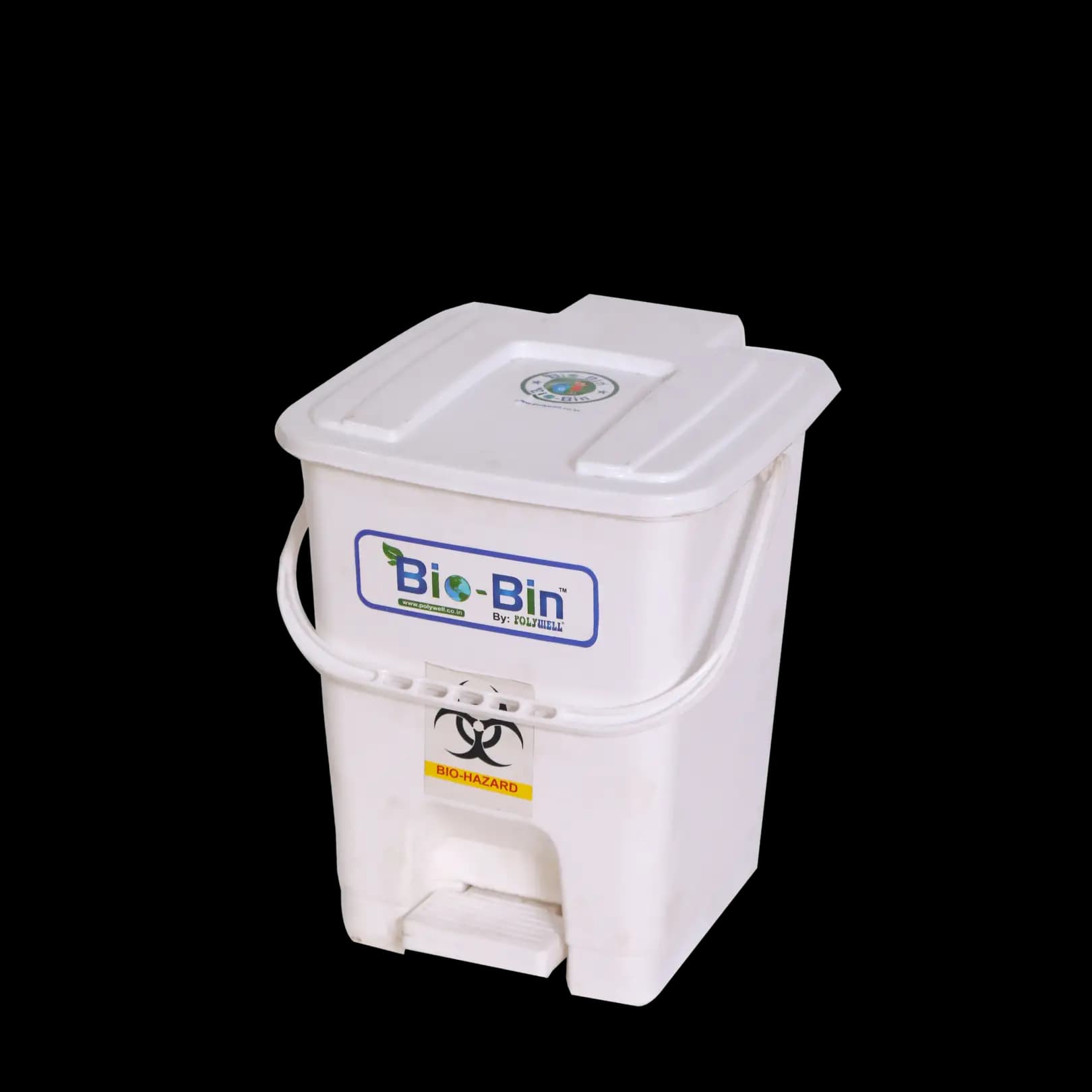 15L Pedal Bio Bin 15L PP Pedal Bio Bin Side View