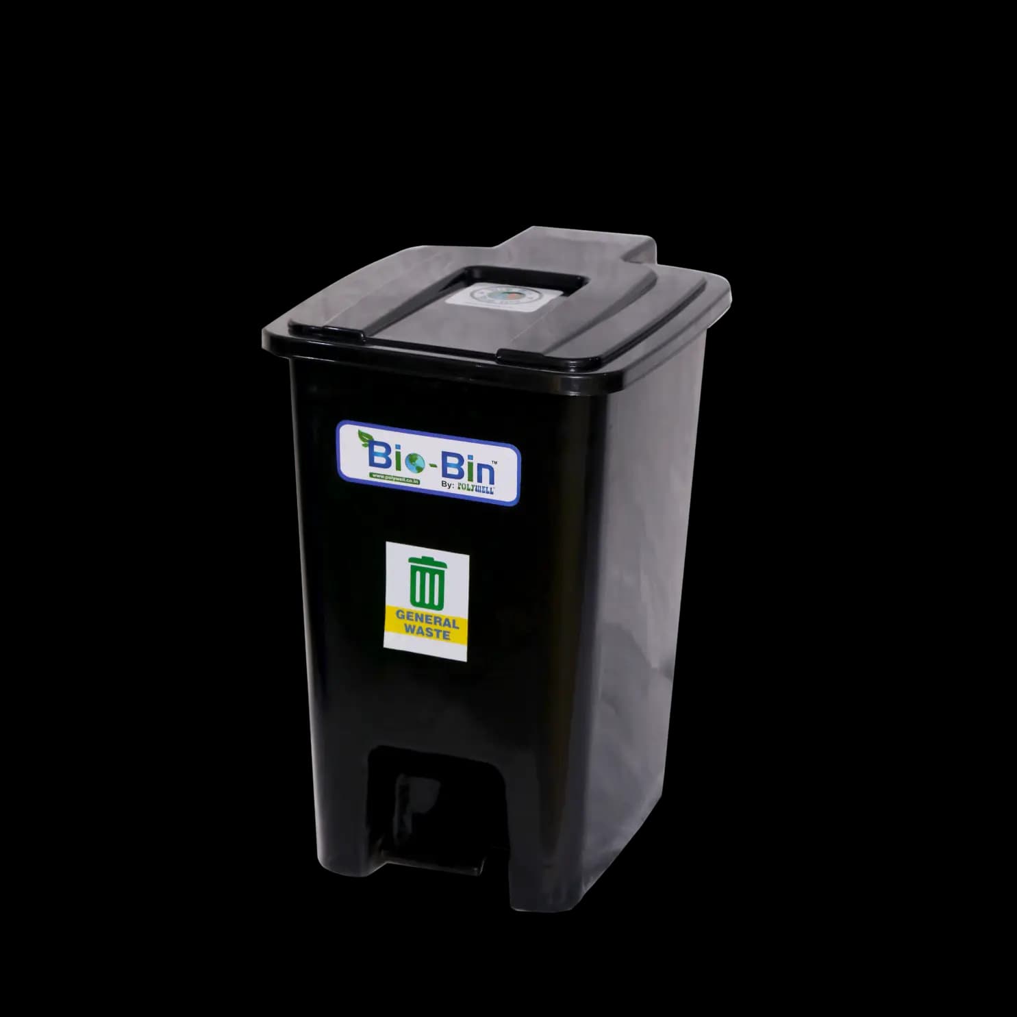 30L Pedal Bio Bin 10L PP Pedal Bio Bin Front View